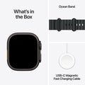 Apple Watch Ultra 3 GPS + Cellular 49mm Black Titanium Case with Black Ocean Band