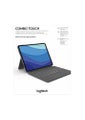 Logitech Combo Touch Keyboard Trackpad for iPad Pro 12,9-inch (5th gen) - Nordic, Grey