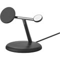 Belkin BoostCharge Pro 3in1 Qi2 15w Magnetic Adjustable Charging Stand, w/PSU, Black