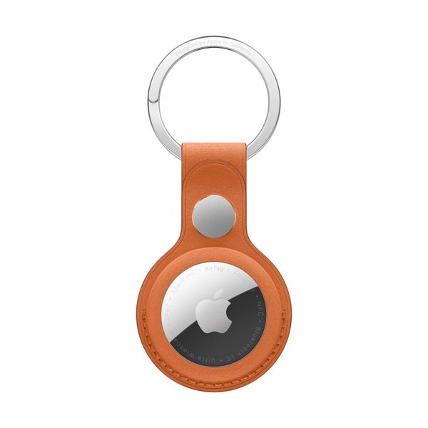 Apple AirTag FineWoven Key Ring - Fox Orange