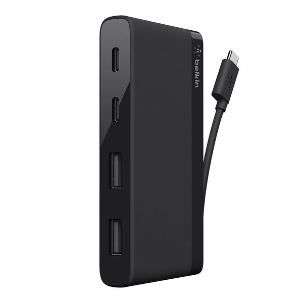 Belkin USB-C 4-Port Mini Hub - 2x USB-C ports, 2x SuperSpeed USB 3.0 ports