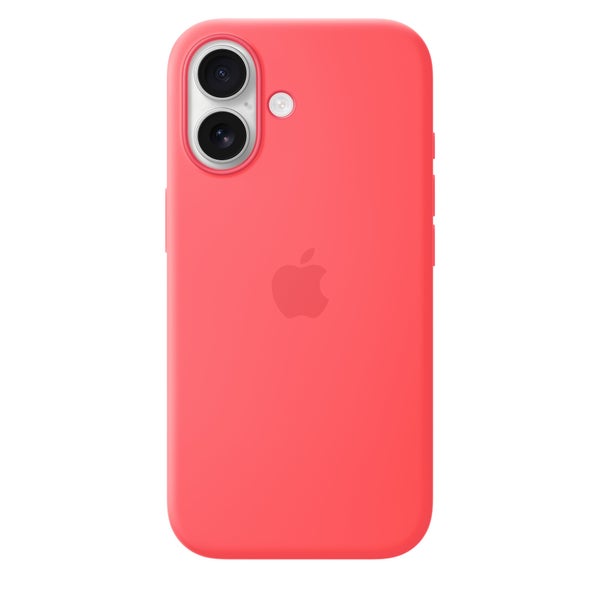 Apple iPhone 17 Silicone Case with MagSafe &ndash; Bright Guava