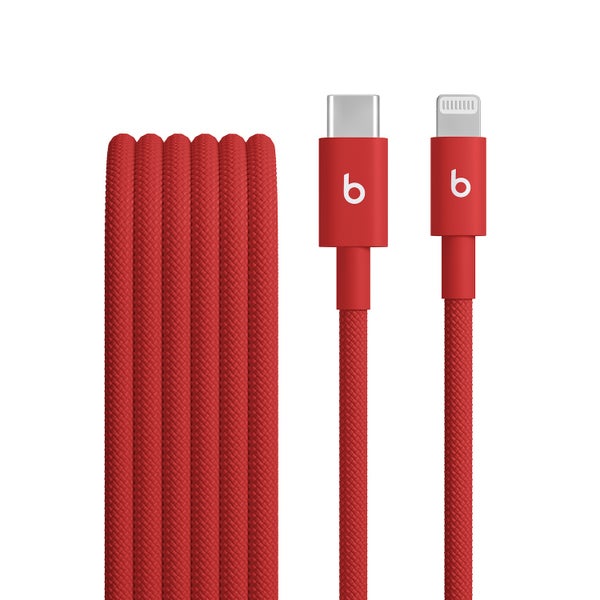 Beats USB-C to Lightning Woven Cable (1.5m) - Rapid Red
