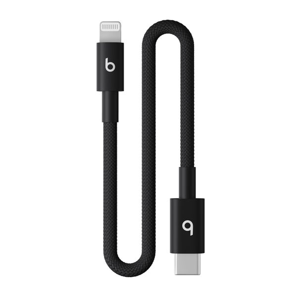 Beats USB-C to Lightning Woven Short Cable (20cm) - Bolt Black