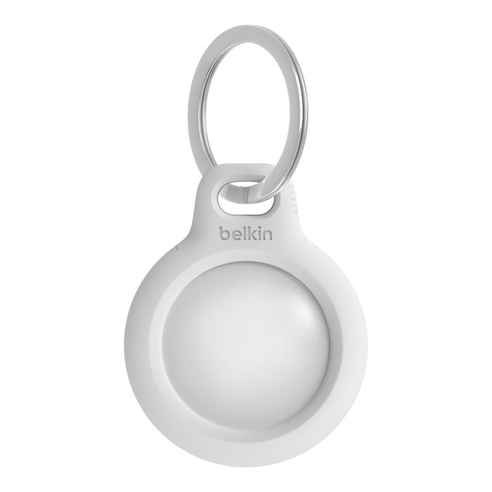 Belkin Secure Holder with Keyring for AirTag - White