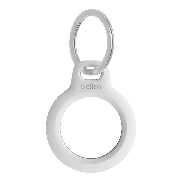 Belkin Secure Holder with Keyring for AirTag - White