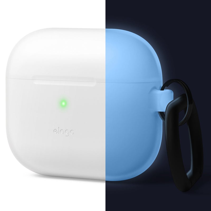 ELAGO Airpods 3 Silicone Hang Case Nightglow Blue