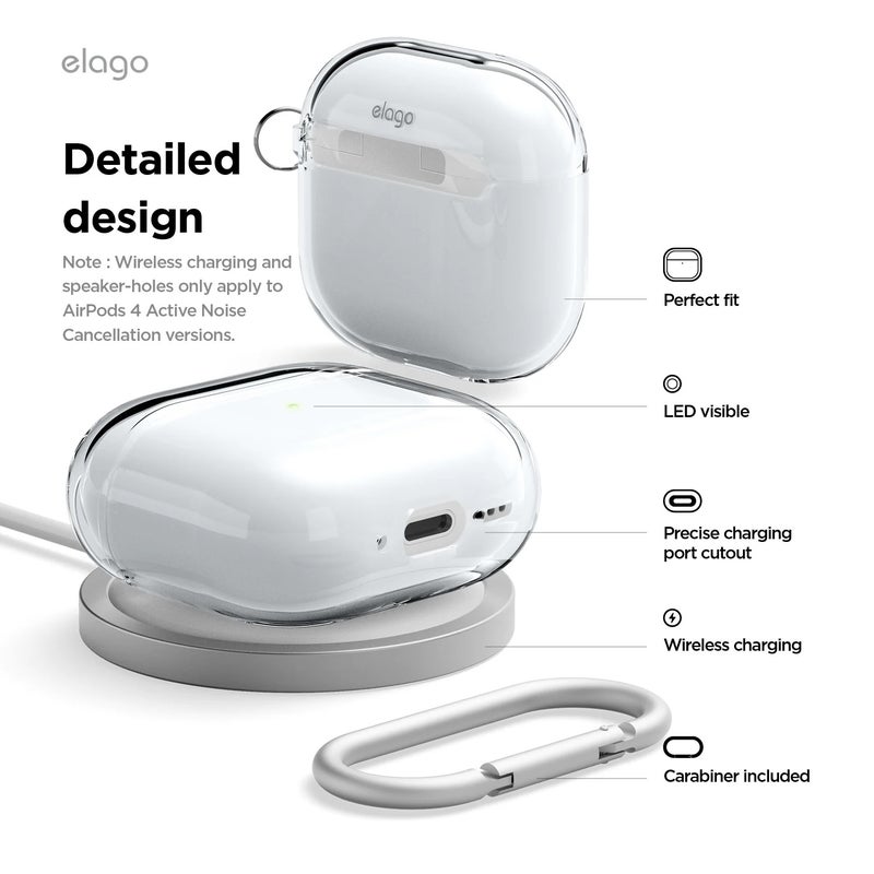 ELAGO Airpods 4th gen TPU Hang Case Clear