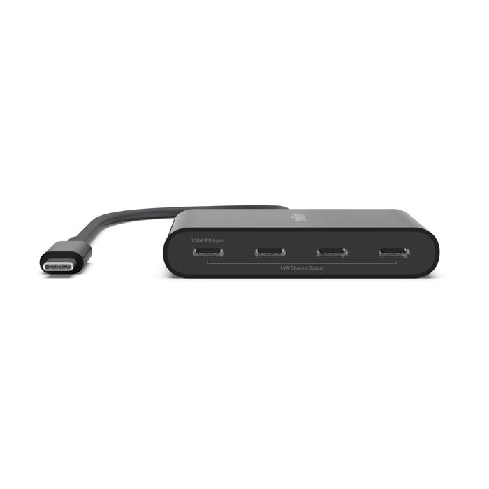 Belkin USB-C to 4-Port USB-C Hub, Black