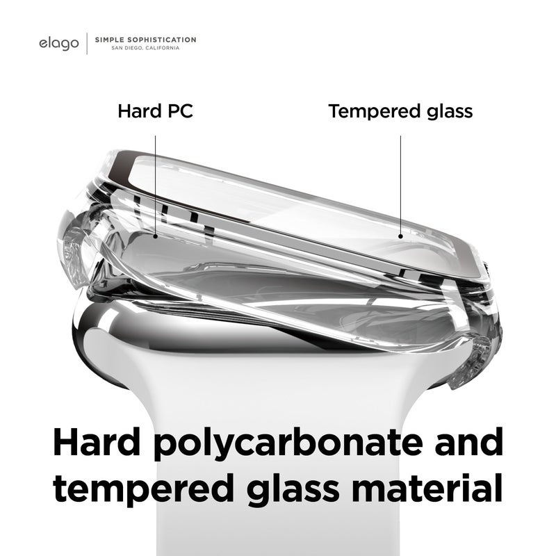 ELAGO Clear Shield for Apple Watch 7 Crystal Clear