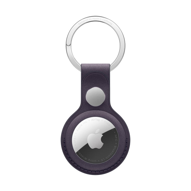 Apple AirTag FineWoven Key Ring - Midnight Purple