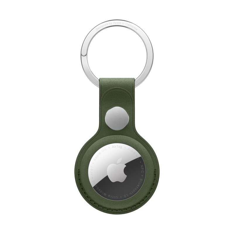 Apple AirTag FineWoven Key Ring - Moss