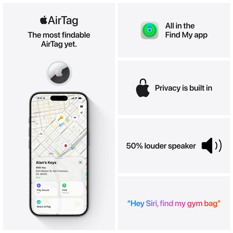 Apple AirTag (2nd gen, 1 Pack)