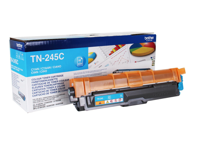 Brother v&auml;rikasetti TN245C, 2200 sivua