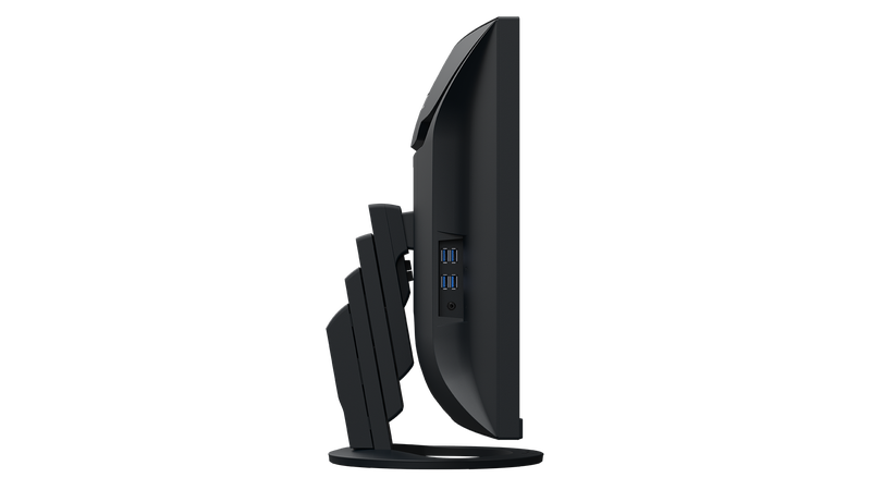 Eizo FlexScan 37,5" Curved 24:10 UHD 3840x1600 IPS, USB-C (PD 85W)/DP, ohuet reunat, Musta