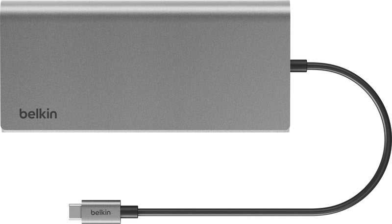Belkin Connect 8-in-1 Dual Display Core Hub, Grey