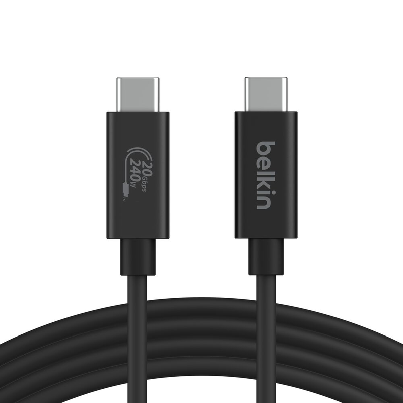 Belkin USB4 USB-C to USB-C (20GB/s, max. 240W), 2.0m Black
