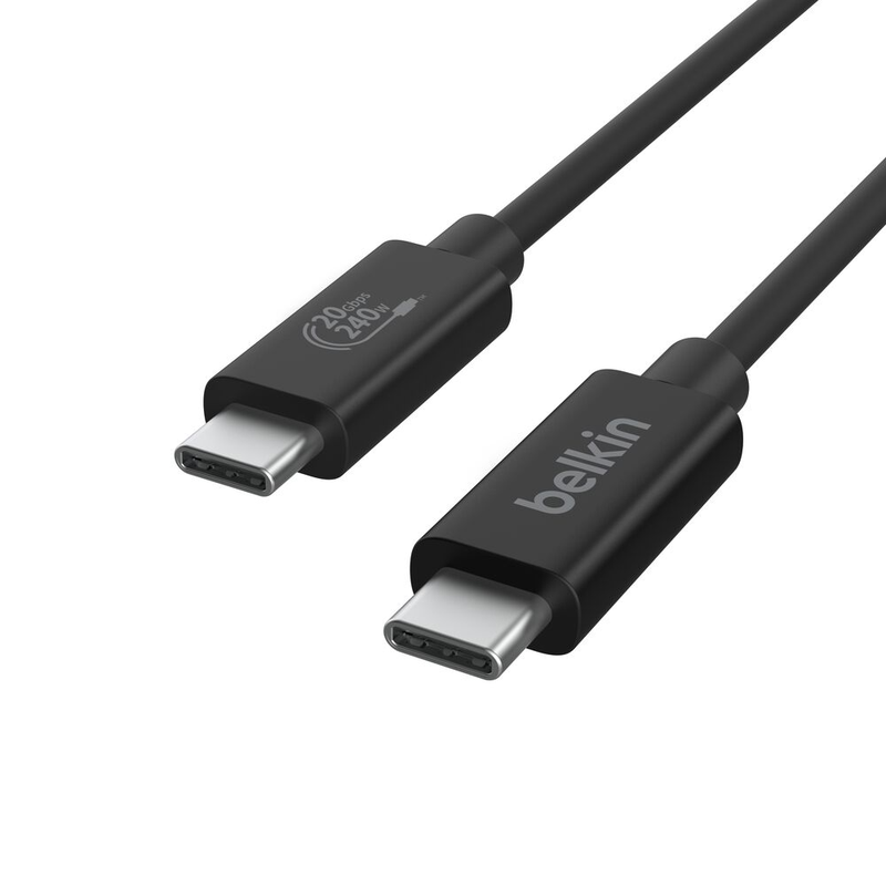 Belkin USB4 USB-C to USB-C (20GB/s, max. 240W), 2.0m Black