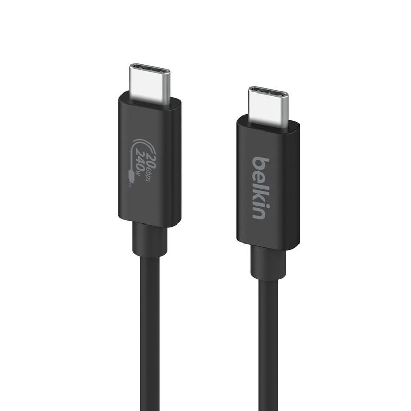 Belkin USB4 USB-C to USB-C (20GB/s, max. 240W), 2.0m Black