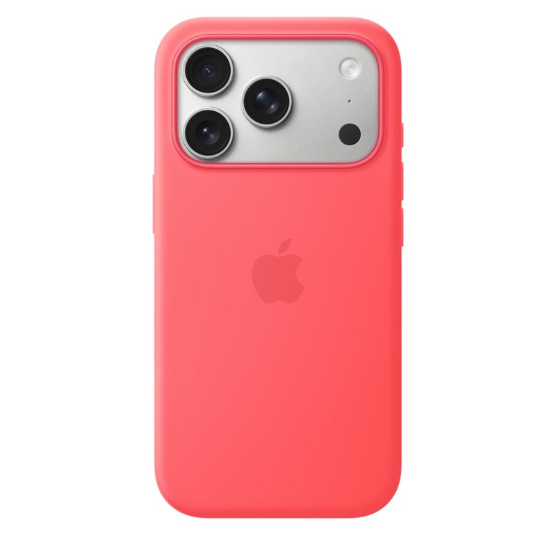 Apple iPhone 17 Pro Silicone Case with MagSafe &ndash; Bright Guava