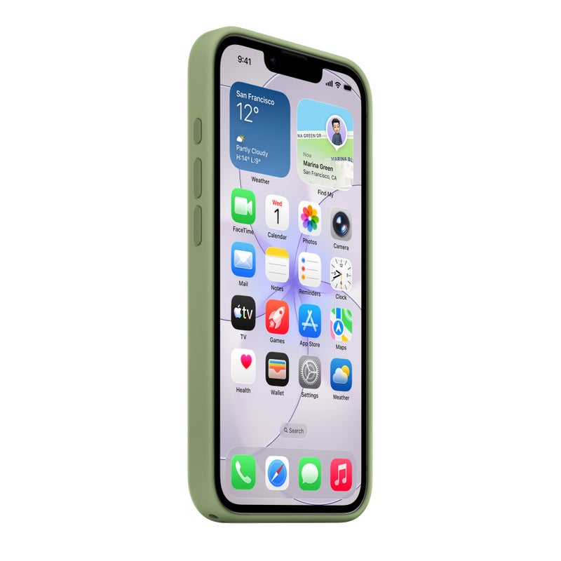 Apple iPhone 17e Silicone Case with MagSafe &ndash; Light Moss