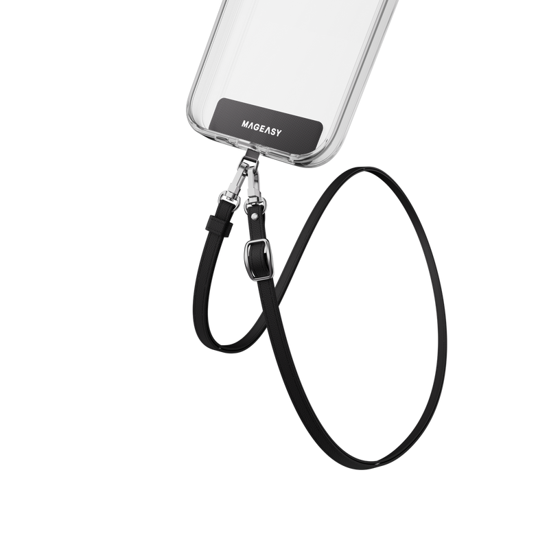 MAGEASY Classic Strap + Strap Card - 12mm, Black