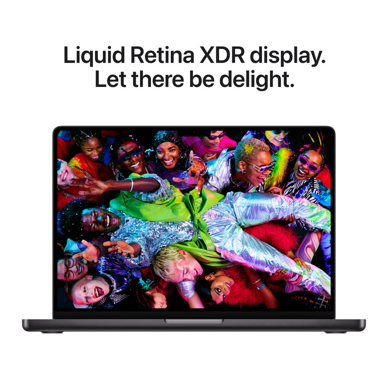 Apple MacBook Pro 14" M5 Pro chip with 15‑core CPU and 16‑core GPU, 24GB, 1TB SSD - Space Black