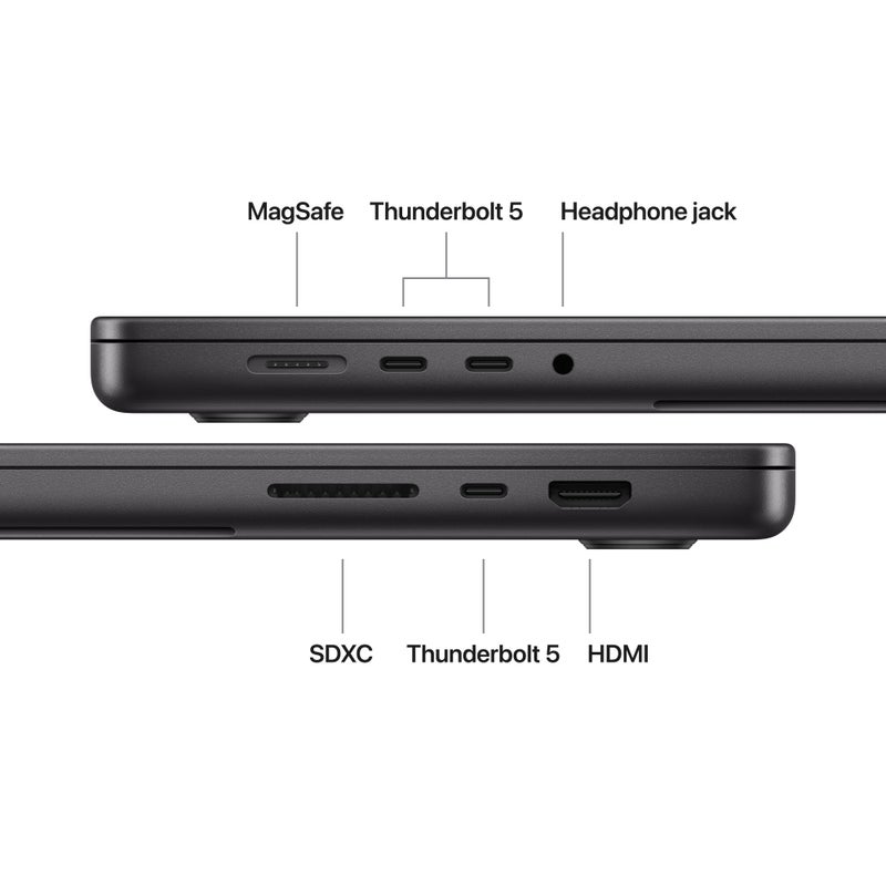 Apple MacBook Pro 16" M5 Max chip with 18‑core CPU and 32‑core GPU, 36GB, 2TB SSD - Space Black