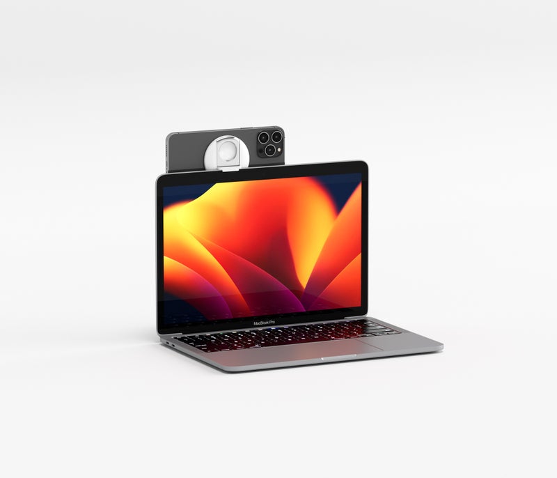 Belkin iPhone Mount with MagSafe for Mac Notebooks, White